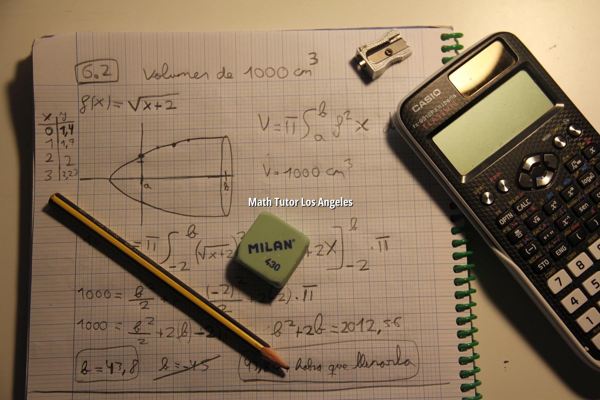 Math Tutor Los Angeles