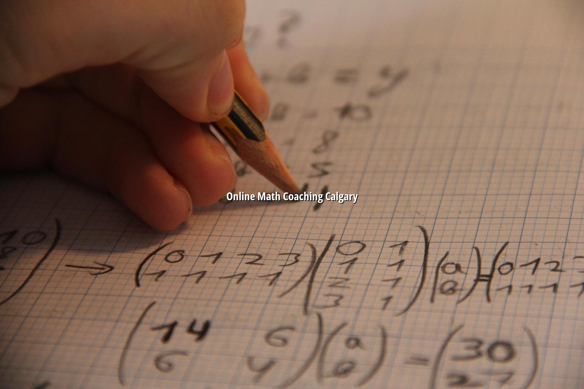Online Math Coaching Calgary